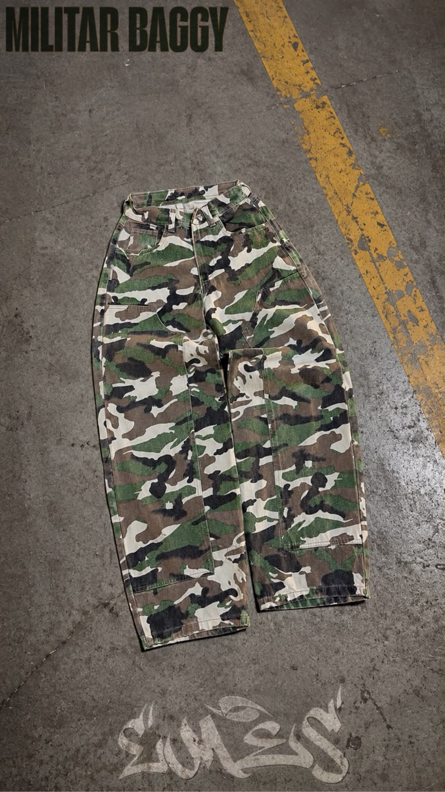 Baggy Jean / Militar - Image 1