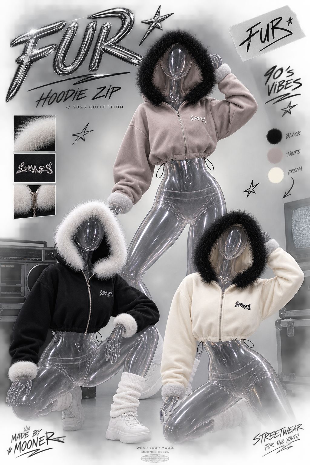 Fur Hoodie - Image 1