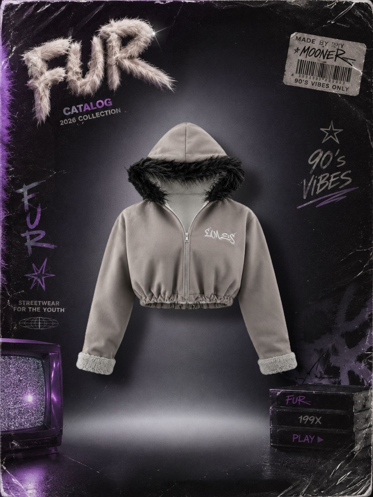 Fur Hoodie - Image 3